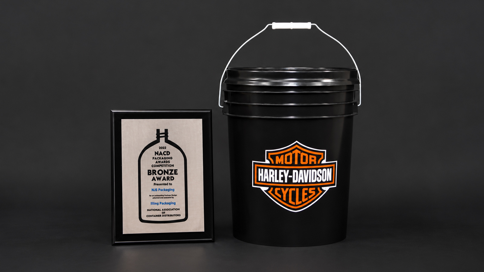 HJS USA Harley-Davidson vehicle care kit — NACD 2022 Bronze award-winning package