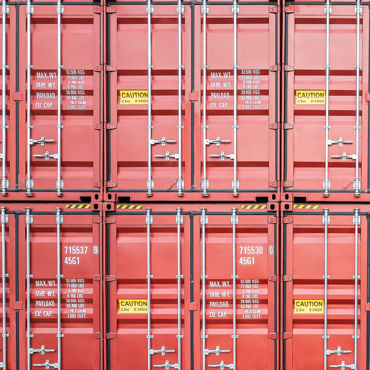 Lineup of globally sourced packaging containers staged at an ILLING Packaging warehouse